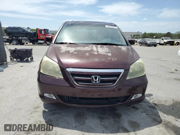 2007 Honda Odyssey Touring with VIN 5FNRL38827B062909, listed as a Copart auction lot 54449875 with 198,457 mi miles and Clean Title. Bid and sale history available at carsss.com. Image 5.