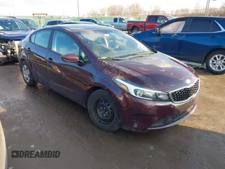 2018 Kia Forte LX with VIN 3KPFK4A72JE206565, listed as a IAAI auction lot 41639846 with 98,429 mi miles. Bid and sale history available at carsss.com. Image 1.