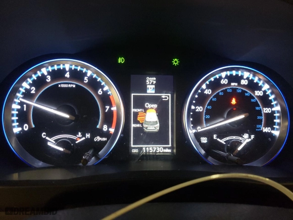 2014 Toyota Highlander XLE with VIN 5TDJKRFH1ES038809, listed as a Copart auction lot 54033525 with 115,730 mi miles and Salvage Title. Bid and sale history available at carsss.com. Image 9.