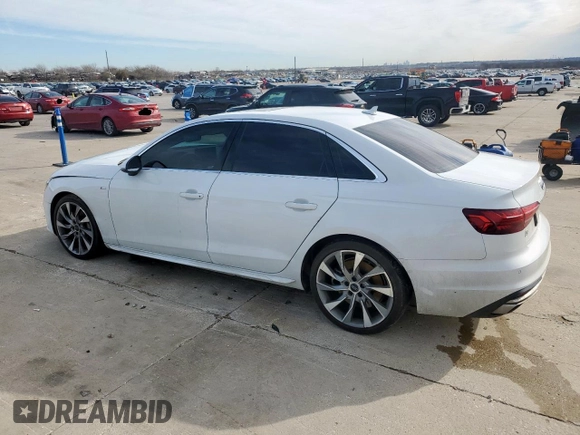 2020 Audi A4 Premium Plus z VIN WAUENAF4XLA039567, wystawiony jako Copart lot #47057805 z przebiegiem 41 826 mil mil oraz Szkoda całkowita • Salvage title. Historia ofert i sprzedaży dostępna na DreamBid. Obrazek 2.