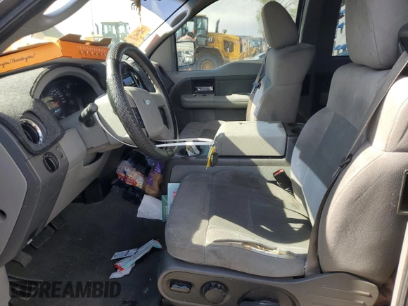2005 Ford F-150 XLT with VIN 1FTPX145X5NA55054, listed as a Copart auction lot 56250845 with 260,876 mi miles and Salvage title. Bid and sale history available at DreamBid. Image 7.