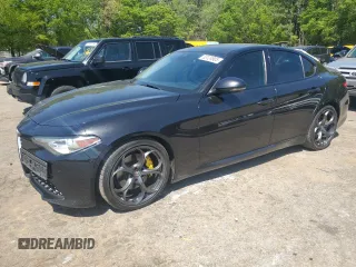 2017 Alfa Romeo Giulia Ti with VIN ZARFAECN9H7549992, listed as a Copart auction lot 53124905 with 141,375 mi miles and Clean Title. Bid and sale history available at carsss.com. Image 1.