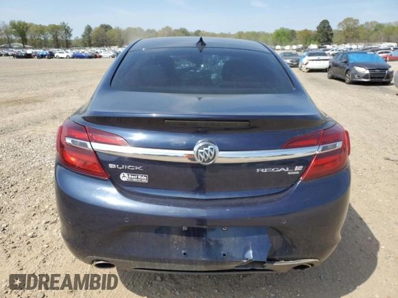 2016 Buick Regal Premium II with VIN 2G4GT5GX1G9119063, listed as a Copart auction lot 50596895 with 102,018 mi miles and Salvage title. Bid and sale history available at DreamBid. Image 6.