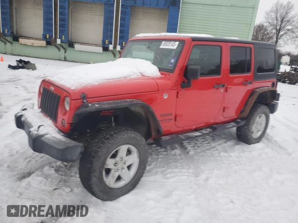 2018 Jeep Wrangler JK Unlimited Sport S with VIN 1C4BJWDGXJL835345, listed as a Copart auction lot 88928145 with 169,878 mi miles and Clean Title. Bid and sale history available at carsss.com. Image 1.