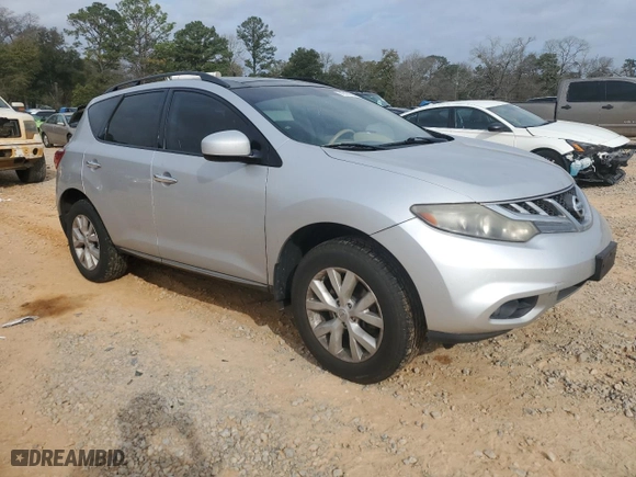 2012 Nissan Murano SL with VIN JN8AZ1MW7CW220269, listed as a Copart auction lot 47491795 with 104,368 mi miles and Salvage Title. Bid and sale history available at carsss.com. Image 4.