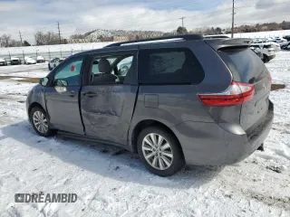 2017 Toyota Sienna LE with VIN 5TDJZ3DC3HS155344, listed as a Copart auction lot 46488255 with 0 mi miles and Salvage Title. Bid and sale history available at carsss.com. Image 2.