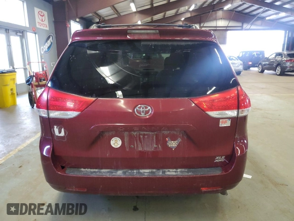 2011 Toyota Sienna XLE with VIN 5TDDK3DCXBS021858, listed as a Copart auction lot 52553825 with 198,742 mi miles and Clean Title. Bid and sale history available at carsss.com. Image 6.