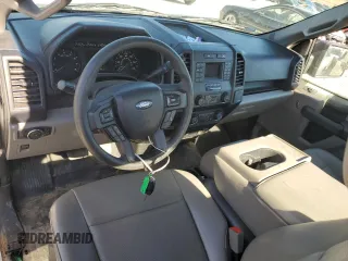 2019 Ford F-150 XL with VIN 1FTMF1CB3KKE88029, listed as a Copart auction lot 38526814 with 99,657 mi miles and Salvage title. Bid and sale history available at DreamBid. Image 8.