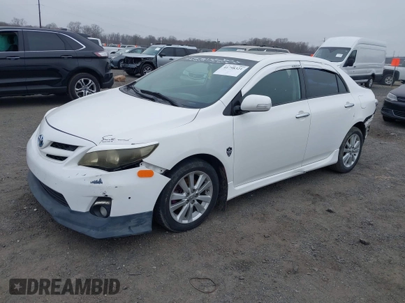 2011 Toyota Corolla L with VIN 2T1BU4EE8BC681039, listed as a IAAI auction lot 41798321 with 195,583 mi miles. Bid and sale history available at carsss.com. Image 17.