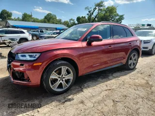 2019 Audi Q5 Premium Plus with VIN WA1BNAFY0K2090894, listed as a Copart auction lot 61346615 with 124,489 mi miles and Salvage title. Bid and sale history available at DreamBid. Image 1.