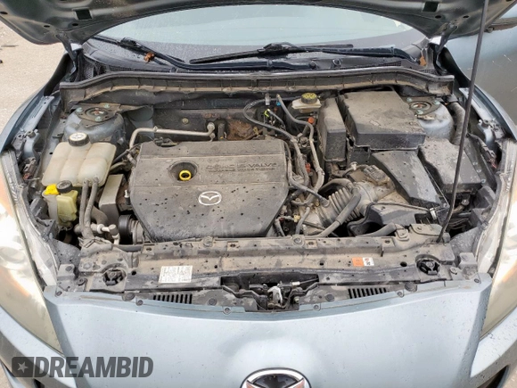 2013 Mazda 3 i SV with VIN JM1BL1TF6D1791561, listed as a Copart auction lot 54434095 with 115,604 mi miles and Salvage Title. Bid and sale history available at DreamBid. Image 11.