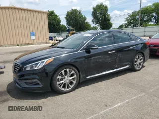 2015 Hyundai Sonata Sport with VIN 5NPE34AB5FH139055, listed as a Copart auction lot 61910765 with 96,636 mi miles and Salvage title. Bid and sale history available at DreamBid. Image 1.