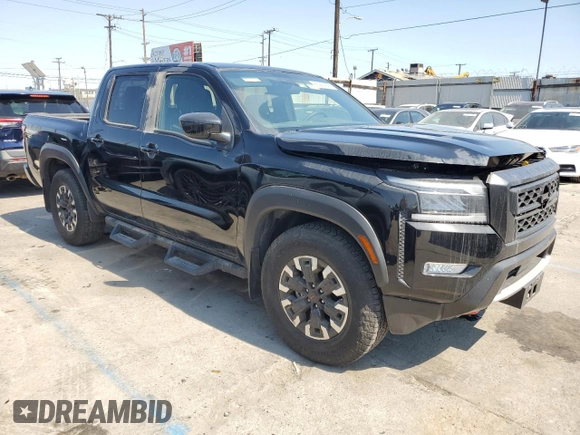 2024 Nissan Frontier SV with VIN 1N6ED1EJ4RN650125, listed as a Copart auction lot 65369825 with 14,282 mi miles and Salvage title. Bid and sale history available at DreamBid. Image 4.