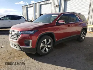 2023 Chevrolet Traverse LT z VIN 1GNEVHKW6PJ254993, wystawiony jako Copart lot #47663915 z przebiegiem 48 558 mil mil oraz Szkoda całkowita • Salvage title. Historia ofert i sprzedaży dostępna na DreamBid. Obrazek 1.