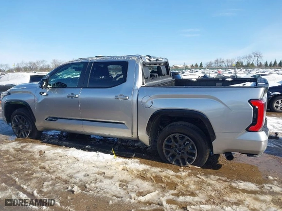 2024 Toyota Tundra 4WD Platinum with VIN 5TFNA5DB7RX142071, listed as a IAAI auction lot 41830623 with 23,163 mi miles. Bid and sale history available at carsss.com. Image 14.