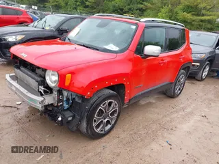 2016 Jeep Renegade Limited with VIN ZACCJBDT2GPD22850, listed as a IAAI auction lot 42338667 with 101,973 mi miles and . Bid and sale history available at DreamBid. Image 18.