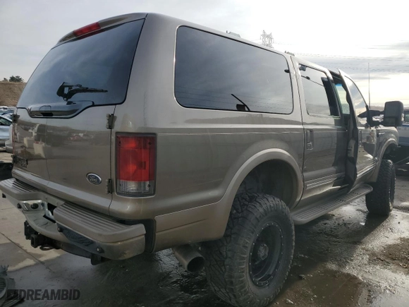 2002 Ford Excursion Limited with VIN 1FMSU43F42EB16615, listed as a Copart auction lot 87078024 with 341,734 mi miles and Salvage Title. Bid and sale history available at carsss.com. Image 3.