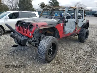 2014 Jeep Wrangler Unlimited Sport with VIN 1C4BJWDG0EL195765, listed as a Copart auction lot 41623095 with 0 mi miles and Non Repairable. Bid and sale history available at carsss.com. Image 1.