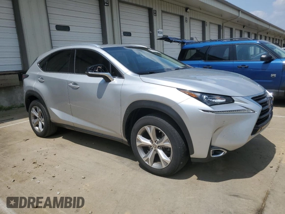2017 Lexus NX 200t with VIN JTJYARBZ7H2078501, listed as a Copart auction lot 59985045 with 107,642 mi miles and Salvage title. Bid and sale history available at DreamBid. Image 4.