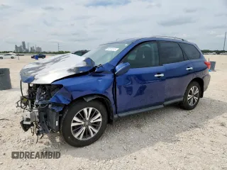 2017 Nissan Pathfinder Platinum with VIN 5N1DR2MM6HC647024, listed as a Copart auction lot 59252915 with 126,809 mi miles and Salvage title. Bid and sale history available at DreamBid. Image 1.