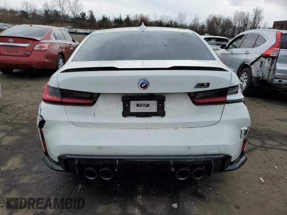 2022 BMW M3 Competition xDrive z VIN WBS43AY08NFM90896, wystawiony jako Copart lot #88685375 z przebiegiem Nie podano mil oraz Szkoda całkowita • Salvage title. Historia ofert i sprzedaży dostępna na DreamBid. Obrazek 6.