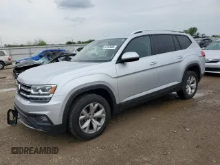 2019 Volkswagen Atlas SE z VIN 1V2WR2CA4KC558367, wystawiony jako Copart lot #53165085 z przebiegiem 96 951 mil mil oraz Szkoda całkowita • Salvage title. Historia ofert i sprzedaży dostępna na DreamBid. Obrazek 1.