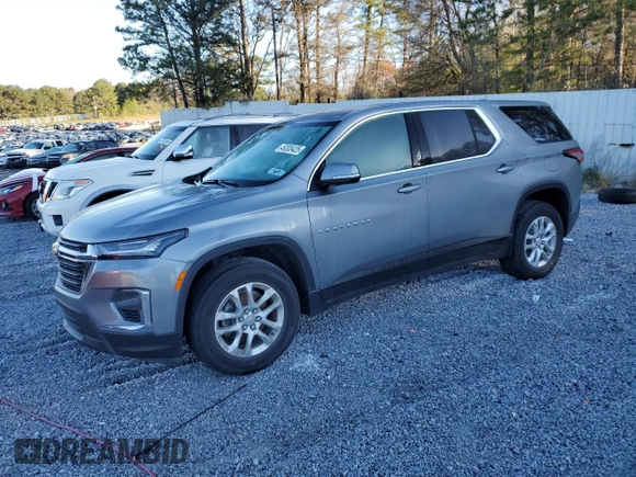 2023 Chevrolet Traverse LS with VIN 1GNERFKW4PJ285541, listed as a Copart auction lot 49305425 with 33,761 mi miles and Clean Title. Bid and sale history available at DreamBid. Image 1.