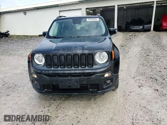 2017 Jeep Renegade Altitude with VIN ZACCJBBB0HPE64660, listed as a Copart auction lot 58768965 with 127,278 mi miles and Salvage title. Bid and sale history available at DreamBid. Image 14.