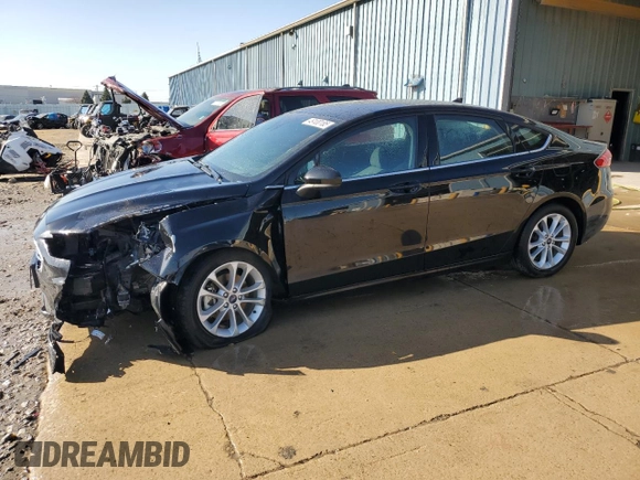 2020 Ford Fusion SE with VIN 3FA6P0HD4LR227506, listed as a Copart auction lot 49100185 with 40,260 mi miles and Salvage Title. Bid and sale history available at carsss.com. Image 1.