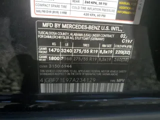 2007 Mercedes-Benz GL-Class with VIN 4JGBF71E97A234129, listed as a Copart auction lot 76583074 with 0 mi miles and Salvage Title. Bid and sale history available at carsss.com. Image 15.