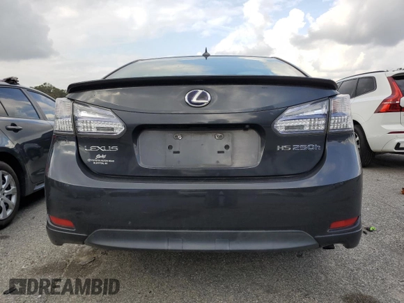 2010 Lexus HS 250h with VIN JTHBB1BA2A2013125, listed as a Copart auction lot 79688744 with 197,625 mi miles and Salvage Title. Bid and sale history available at DreamBid. Image 6.