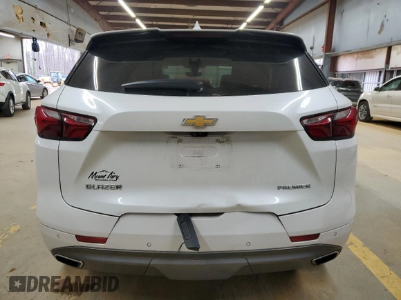2020 Chevrolet Blazer Premier with VIN 3GNKBFRS0LS662742, listed as a Copart auction lot 41563495 with 78,379 mi miles and Salvage title. Bid and sale history available at DreamBid. Image 6.