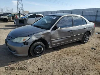 2005 Honda Civic VP z VIN 1HGES16325L010267, wystawiony jako Copart lot #55278905 z przebiegiem 144 194 mil mil oraz Szkoda całkowita • Salvage title. Historia ofert i sprzedaży dostępna na DreamBid. Obrazek 1.
