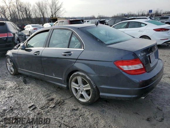 2011 Mercedes-Benz C 300 Sport with VIN WDDGF8BBXBR142614, listed as a Copart auction lot 42601125 with 112,480 mi miles and Salvage Title. Bid and sale history available at carsss.com. Image 2.
