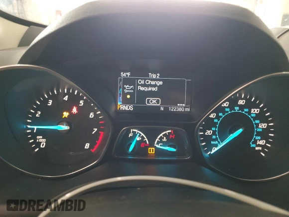 2016 Ford Escape Titanium with VIN 1FMCU9J92GUB47678, listed as a Copart auction lot 53421915 with 122,380 mi miles and Salvage Title. Bid and sale history available at carsss.com. Image 9.