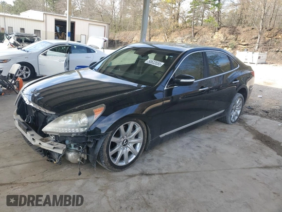 2012 Hyundai Equus Signature with VIN KMHGH4JH5CU043163, listed as a Copart auction lot 50633555 with 201,133 mi miles and Salvage Title. Bid and sale history available at DreamBid. Image 1.