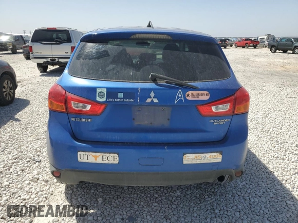 2015 Mitsubishi Outlander Sport ES with VIN 4A4AP3AU9FE053948, listed as a Copart auction lot 49488255 with 107,064 mi miles and Salvage Title. Bid and sale history available at carsss.com. Image 6.