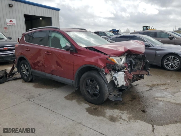 2018 Toyota RAV4 LE with VIN 2T3ZFREV0JW518900, listed as a Copart auction lot 50842655 with 0 mi miles and Salvage Title. Bid and sale history available at carsss.com. Image 4.