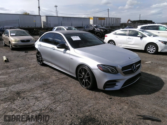 2018 Mercedes-Benz E AMG E 43 with VIN WDDZF6EB8JA486593, listed as a IAAI auction lot 40496961 with 78,160 mi miles. Bid and sale history available at carsss.com. Image 1.