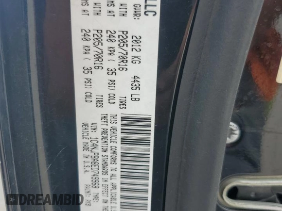2014 Jeep Patriot Sport with VIN 1C4NJPBA8ED749968, listed as a Copart auction lot 61550455 with 132,892 mi miles and Salvage title. Bid and sale history available at DreamBid. Image 12.