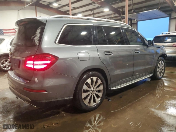 2018 Mercedes-Benz GLS with VIN 4JGDF6EE4JB005016, listed as a Copart auction lot 89254945 with 145,997 mi miles and Salvage Title. Bid and sale history available at carsss.com. Image 3.