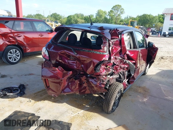 2024 Mitsubishi Mirage ES with VIN ML32AUHJ2RH037790, listed as a IAAI auction lot 42376713 with 3,542 mi miles and . Bid and sale history available at DreamBid. Image 4.