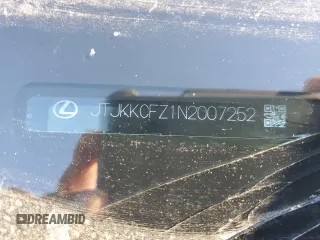 2022 Lexus NX with VIN JTJKKCFZ1N2007252, listed as a Copart auction lot 87088284 with 38,998 mi miles and Salvage Title. Bid and sale history available at carsss.com. Image 13.