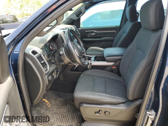 2020 Ram 1500 Big Horn with VIN 1C6RRFFG9LN314443, listed as a Copart auction lot 55837055 with 44,887 mi miles and Salvage title. Bid and sale history available at DreamBid. Image 7.