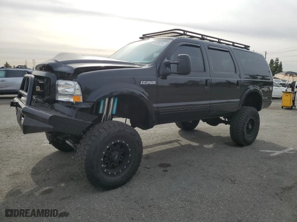2002 Ford Excursion Limited with VIN 1FMSU43F72EB66215, listed as a Copart auction lot 84538244 with NaN miles and Salvage Title. Bid and sale history available at carsss.com. Image 1.