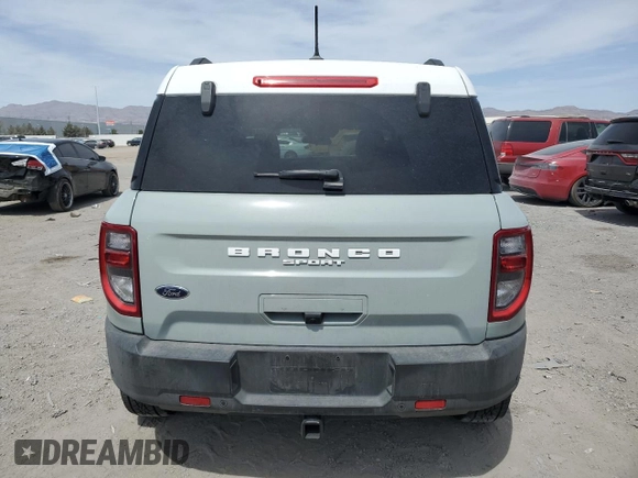 2023 Ford Bronco Sport Heritage z VIN 3FMCR9G68PRE06969, wystawiony jako Copart lot #52250785 z przebiegiem 13 170 mil mil oraz Szkoda całkowita • Salvage title. Historia ofert i sprzedaży dostępna na DreamBid. Obrazek 6.