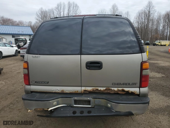 2002 Chevrolet Tahoe LT with VIN 1GNEK13Z02J103049, listed as a Copart auction lot 52364765 with 216,289 mi miles and Salvage Title. Bid and sale history available at carsss.com. Image 6.