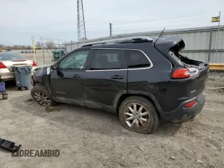 2014 Jeep Cherokee Limited with VIN 1C4PJMDS9EW210955, listed as a Copart auction lot 53263085 with 92,927 mi miles and Salvage Title. Bid and sale history available at DreamBid. Image 2.