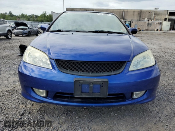 2005 Honda Civic Cpe EX with VIN 1HGEM22995L011815, listed as a Copart auction lot 68247064 with 162,270 mi miles and Salvage Title. Bid and sale history available at carsss.com. Image 5.