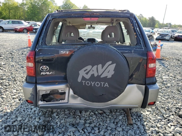 2005 Toyota RAV4 with VIN JTEGD20V050095737, listed as a Copart auction lot 53070055 with 188,179 mi miles and Salvage Title. Bid and sale history available at DreamBid. Image 6.